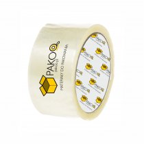 Taśma samoprzylepna (klejąca) z nadrukiem 1 kolorowym 60 m kauczuk / pakiet 360